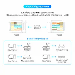 Модульные штекеры для витой пары Vention 100 шт. коннекторы RJ45 Cat.6 UTP для жил 23–26 AWG для однопроволочных и многопроволочных жил диаметр канала для жилы 1,1 мм трёхзубые позолоченные контакты прозрачные (IDDR0-100) - миниатюра 8