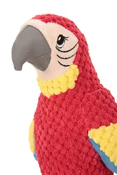 М'яка іграшка для собак Fuzzy - Bird Dog Squeaky Toy з мотузками і пищалкою, червона - мініатюра 5