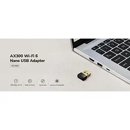 WiFi-адаптер Cudy WU300 AX300 Wi-Fi 6 Nano (WU300) - мініатюра 4