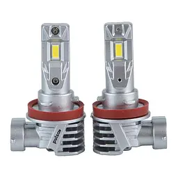 LED лампи для авто Pulso M6 H8 Н9 Н11 Н16 LED-chips 7535 9-18V 2x28w 6000Lm 6500K