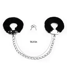 Поножі - Fetish Pleasure Fluffy Leg Cuffs - мініатюра 5