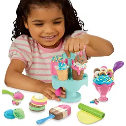 Набір для творчості з пластиліном Hasbro Play-Doh Kitchen Creations Ice Cream Carousel Playset (E5112_F5332) - мініатюра 4
