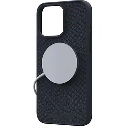 Чохол-накладка Njord Salmon Leather MagSafe Case Black для iPhone 15 Pro Max (NA54SL00) - мініатюра 4