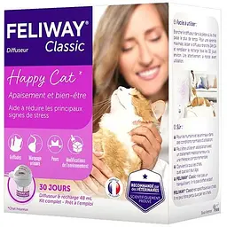 Заспокійливий засіб для кішок під час стресу CEVA Feliway Classic, дифузор+змінний блок, 48 мл