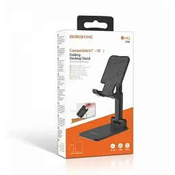 Підставка для телефону чорна настільна mobile holder Borofone BH42 Lite Star - мініатюра 5