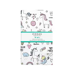 Дитяча постільна білизна в ліжечко UNICORN & SWEETS CS1, білий (UnicornSweet_grey_140) - мініатюра 4