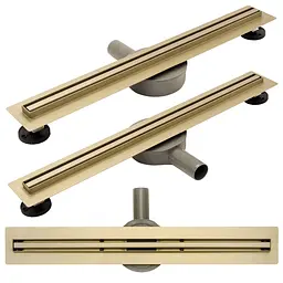 Душовий канал Rea Neo Slim Pro gold 90 см REA-G8016