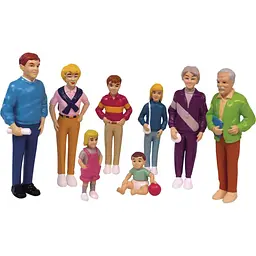 Набір фігурок Miniland Європейська сім'я, 8 шт. (27395)