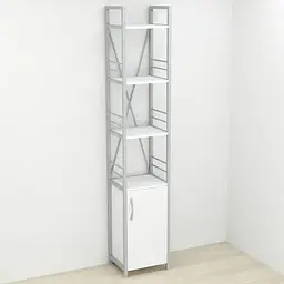 Етажерка 4/34 Ferrum-decor Серії Конект з тумбою 179x34x28 Сірий ДСП (FRD-104477)