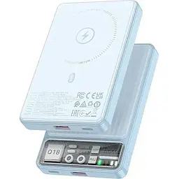 Портативна батарея Hoco Q18 Tourer 22.5W 10000 mAh Blue - мініатюра 3
