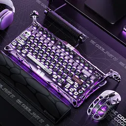 Клавіатура GravaStar Mercury V75 Pro 80keys Gateron Jade Gaming 8K USB-A RGB Iron Purple (GSV75PRO_PL) - мініатюра 8