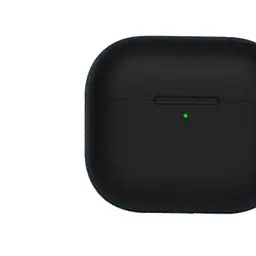 Чохол Blueo Liquid Silicone Case + Carbine для Apple AirPods 3 Black [64692] - мініатюра 2