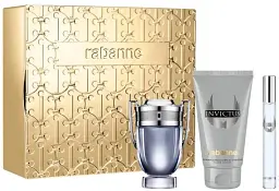 Набір Paco Rabanne Invictus 50мл туалетна вода, 100мл шампунь, 10мл туалетна вода