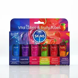 Набір лубрикантів skins 12ml x 6 шт.