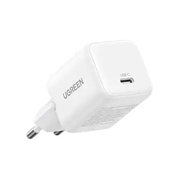 Зарядний пристрій Ugreen USB-C PD 30 Вт GaN білий (65009) - мініатюра 1