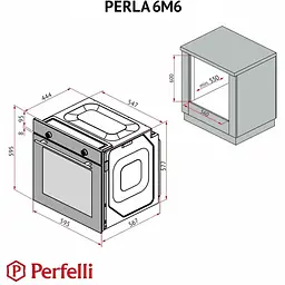 Духова шафа Perfelli Perla 6M6 Nero - мініатюра 15