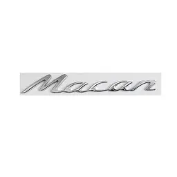 Емблема напис Macan для Porsche 160х28мм ХРОМ пластик (на скотчі)