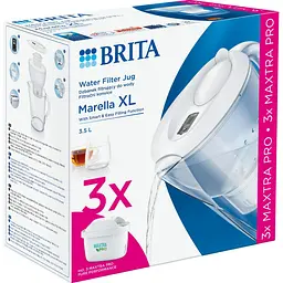 Фільтр-глечик Brita Marella XL Memo MXPro 3.5л White + 3 картриджа (1052782) [150428] - мініатюра 5