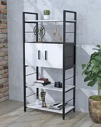 Стелаж L-155 із дверцятами Loft Design (Білий)