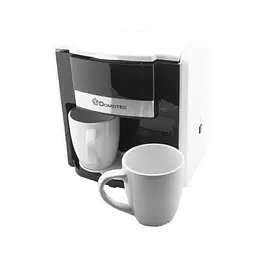 Краплинна кавоварка Domotec MS-0706 з 2 чашками Біла - мініатюра 2