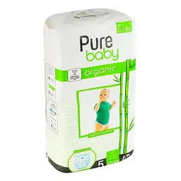 Підгузки-трусики Pure Baby Jumbo Organic 5 (11-18 кг) 40 шт. - мініатюра 6