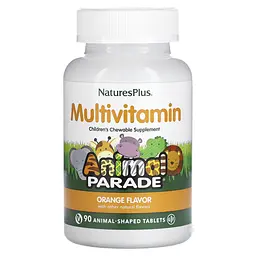 Мультивітаміни та мінерали для дітей, Multi-Vitamin & Mineral Supplement, апельсиновий Nature's Plus vit0001852