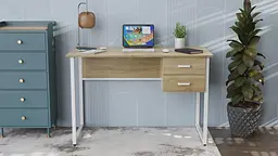 Комп'ютерний стіл Ferrum-decor Таккота 75x140x70 білий ДСП Дуб Сонома 16мм (FRD-102127) - мініатюра 3