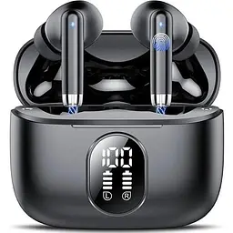 Бездротові Bluetooth 5.3 навушники QXQ S26 з глибокими басами, ENC мікрофоном і зарядним кейсом