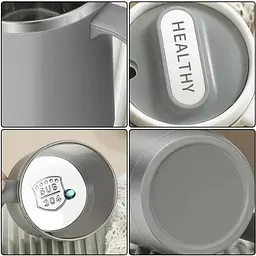 Кухоль office cup 500 мл для кави чаю з вакуумною ізоляцією нержавіюча сталь 304/PP grei - мініатюра 8