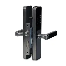 Замок біометричний автономний Trinix TRL-5303BTF Silver з Bluetooth, зчитувачем відбитків пальців і карт Mifare (65-00060) - мініатюра 2