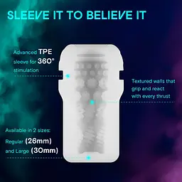 Смарт-мастурбатор Kaotik Labs The Shockwave, режим edging, імітація фрикцій - мініатюра 13