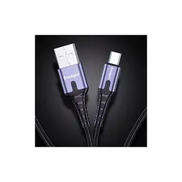 Дата кабель USB 2.0 AM to USB-C 2.0m 3A LED black Essager (EXCT-XGA0G) - миниатюра 6