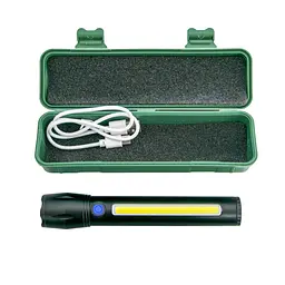 Ліхтар ручний світлодіодний ліхтарик акумуляторний маленький BL-K/C-63-COB USB Type-C Charge - мініатюра 2