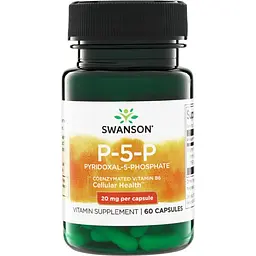 Активний вітамін Swanson P-5-P 20 mg, 60 капсул