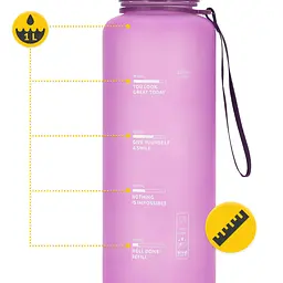 Пляшка для води 4FIZJO спортивна 1000 мл Pink (P-5905973403764) - мініатюра 6