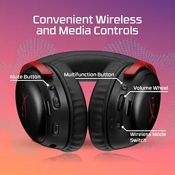 Гарнітура ігрова Cloud III S, WL/USB-A/USB-C, чорно-червоний HyperX teh0013072 - мініатюра 10