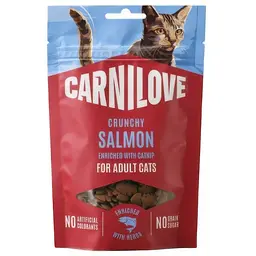 Ласощі для котів Carnilove Crunchy Snack Salmon with Catnip хрусткі лосось і котяча м'ята 50 г