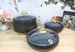 Набір посуду O.M.S. Collection 3023 IND gold 7 предметів - мініатюра 7
