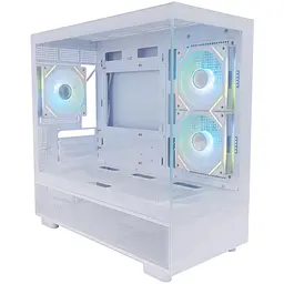 Корпус 1stPlayer Mi5-WH-2FC7R-W-1F7-W, білий, без БЖ, Mini Tower, Micro ATX / Mini ITX, 1xUSB 3.0 / 1xUSB 2.0, макс. CPU - 185 мм