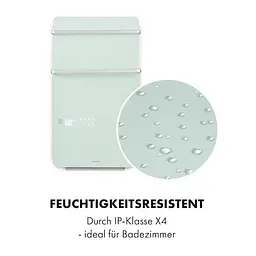 Інфрачервоний обігрівач Klarstein Hot Spot Crystal Flow для ванної кімнати 36 м² 2000 Вт 5-40 °C LED (10035035) - мініатюра 4