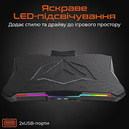 Підставка для ноутбука Meetion CP4040 Black (MT-CP4040-A) - мініатюра 4