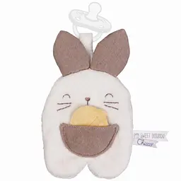 Іграшка-комфортер із тримачем для пустушки Chicco DouDou Зайченя (12543.00) - мініатюра 2