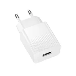 Сетевой зарядний пристрій BOROFONE BAS71A Source 1USB/2.1A білий - мініатюра 2