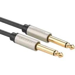 Кабель мультимедійний 6.35mm M to 6.35mm M 2.0m AV128 gray Ugreen (10638) - мініатюра 2