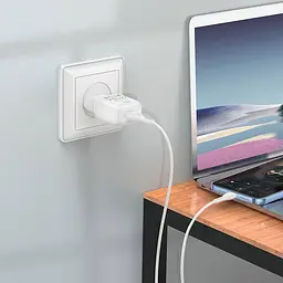 Мережевий зарядний пристрій Hoco C96A 1USB White [765970] [76966] - мініатюра 3