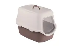 Stefanplast Cathy - Туалет закритий для котів коричнево-рожевий
