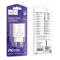 МЗП Hoco C143A Benefit PD20W (1USB-C) White - мініатюра 2