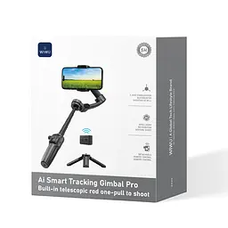 Триосьовий стабілізатор WIWU AI Smart Checking Gimbal PRO Wi-SE016 Black (6977703654363) - мініатюра 2