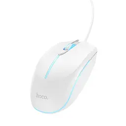Комп'ютерна миша Hoco GM37 Wonderful GaXiaoming LuXiaominous Wired Mouse White - мініатюра 3