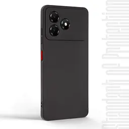 Чехол-накладка для смартфона ZTE Blade A36 4G, противоударный, силиконовый, термополиуретановый (ТПУ), с защитой камеры и корпуса, черный, защита всего корпуса, ArmorStandart (ARM88901) - мініатюра 2